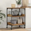 vidaXL Köksö>Köksvagn Gammalt trä 60 x 41 x 80.5 cm Konstruerat trä
