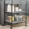 vidaXL Köksö>Köksvagn grå sonoma 60x48x89,5 cm konstruerat trä