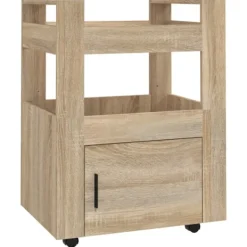 vidaXL Köksö>Köksvagn sonoma-ek 60x45x80 cm konstruerat trä