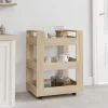 vidaXL Köksö>Köksvagn sonoma-ek 60x45x80 cm konstruerat trä