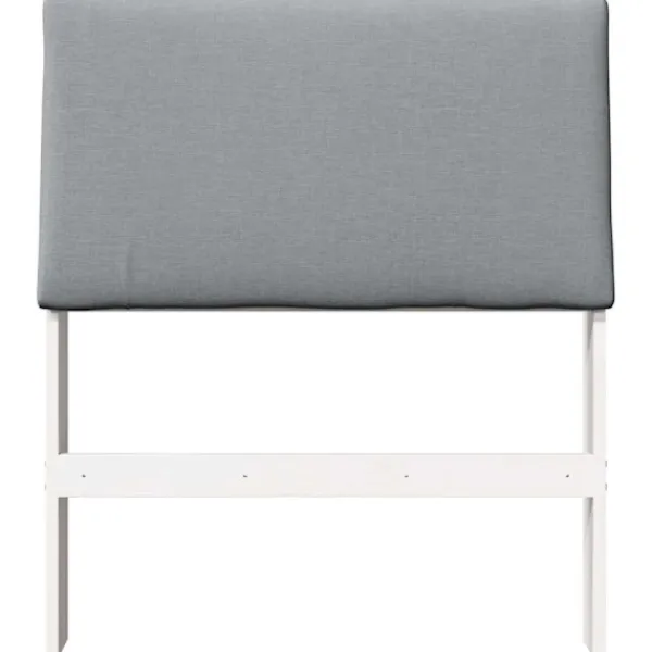 vidaXL Sängar>Klädd sänggavel Ljusgrå 80 cm Massiv furu