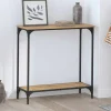 vidaXL Småbord>Konsolbord artisan ek 75 x 30.5 x 75 cm Konstruerat trä