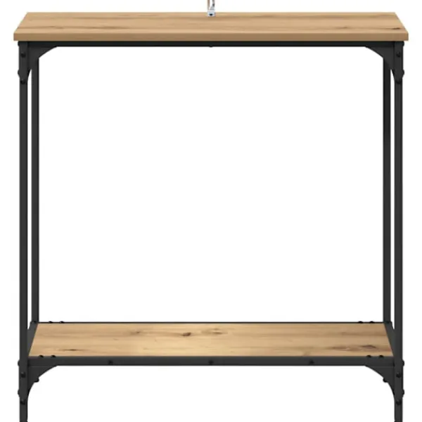 vidaXL Småbord>Konsolbord artisan ek 75 x 30.5 x 75 cm Konstruerat trä