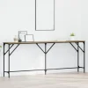 vidaXL Småbord>Konsolbord artisan ek 200 x 29 x 75 cm