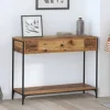 vidaXL Småbord>Konsolbord Gammalt trä 100 x 34.5 x 75 cm Konstruerat trä