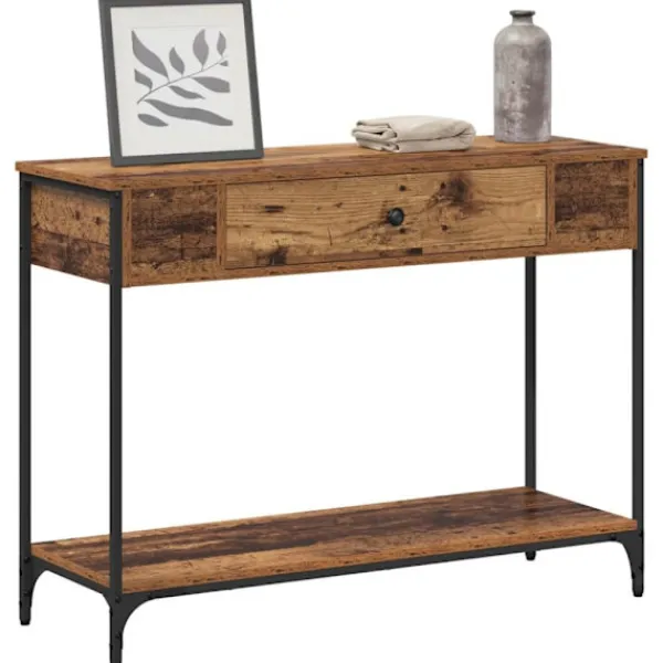 vidaXL Småbord>Konsolbord Gammalt trä 100 x 34.5 x 75 cm Konstruerat trä