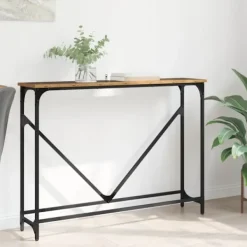 vidaXL Småbord>Konsolbord Gammalt trä 102 x 23 x 75 cm Konstruerat trä