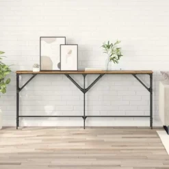 vidaXL Småbord>Konsolbord Gammalt trä 180 x 30 x 75 cm Konstruerat trä