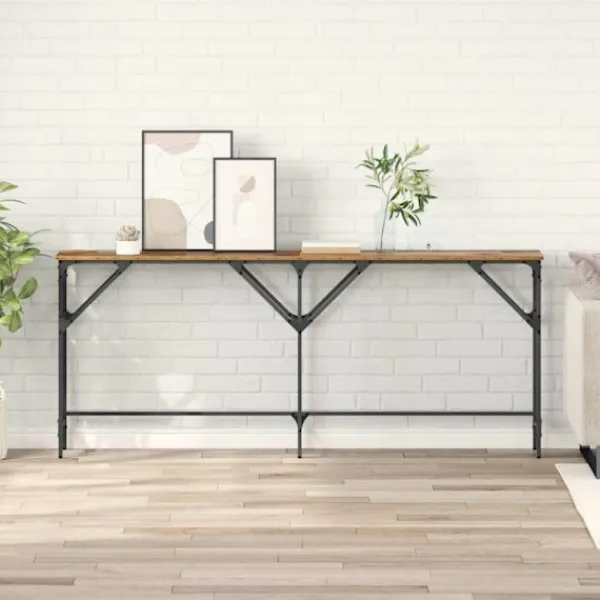 vidaXL Småbord>Konsolbord Gammalt trä 180 x 30 x 75 cm Konstruerat trä