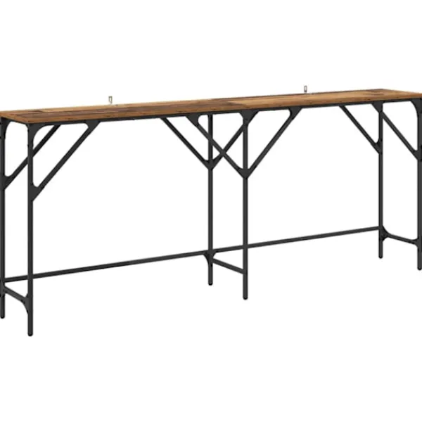 vidaXL Småbord>Konsolbord Gammalt trä 180 x 30 x 75 cm Konstruerat trä