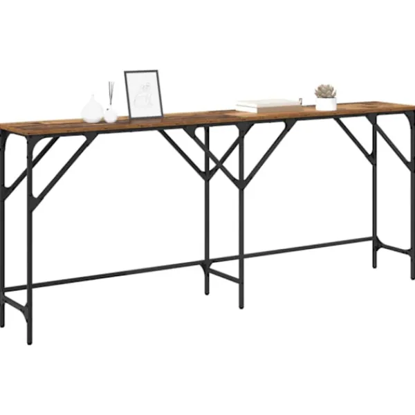 vidaXL Småbord>Konsolbord Gammalt trä 180 x 30 x 75 cm Konstruerat trä