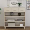 vidaXL Sideboards>Konsolbord HAMAR honungsbrun 90x35x90 cm massiv furu
