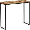 vidaXL Småbord>Konsolbord massivt återvunnet teakträ 90x30x76 cm