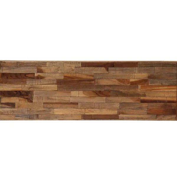 vidaXL Småbord>Konsolbord massivt återvunnet teakträ 90x30x76 cm