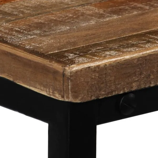 vidaXL Småbord>Konsolbord massivt återvunnet teakträ 90x30x76 cm