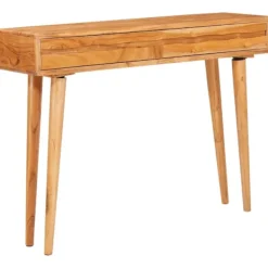 vidaXL Småbord>Konsolbord med låda Brun 110 x 30 x 80 cm Massivt Akaciaträ
