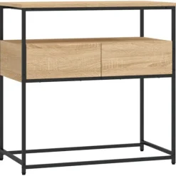 vidaXL Småbord>Konsolbord Sonoma Ek 75x40x75 cm Konstruerat trä