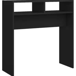 vidaXL Småbord>Konsolbord svart 78x30x80 cm konstruerat trä