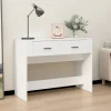 vidaXL Småbord>Konsolbord vit 100x39x75 cm konstruerat trä