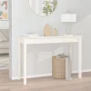 vidaXL Småbord>Konsolbord vit 110x40x75 cm massiv furu