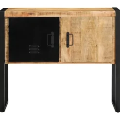 vidaXL Sideboards>Konsolbord 90x35x75 cm massivt grovt mangoträ