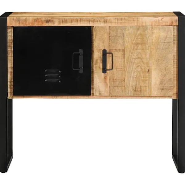 vidaXL Sideboards>Konsolbord 90x35x75 cm massivt grovt mangoträ
