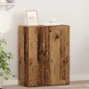 vidaXL Skåp>Kontorsskåp med dörr Svart Ek 70 x 32 x 77.5 cm Konstruerat trä