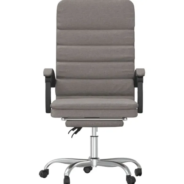 vidaXL Kontorsmöbler>Kontorsstol med massage taupe tyg