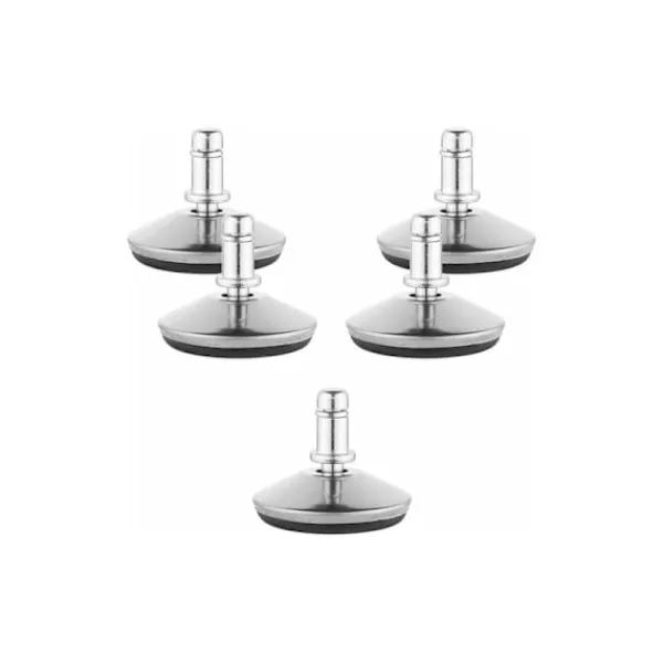 Kontorsmöbler>Kontorsstolsbells - 5-pack 11/22mm ersättningshjul för stolar med hjul - Fast ben med glid för hårda golv