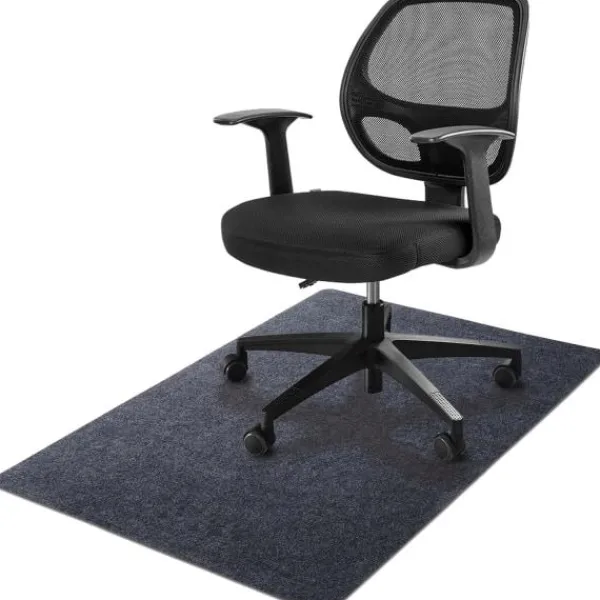 Kontorsmöbler>Kontorsstolsmatta 120 * 90cm, Sunfry Kontorsstolsmatta för trägolv Halkfri golvskyddsmatta (120 x 90cm, mörkgrå)
