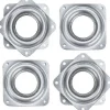 Balkongmöbler>Kraftiga 2-tums fyrkantiga Lazy Susan vridbordslager - 4-pack