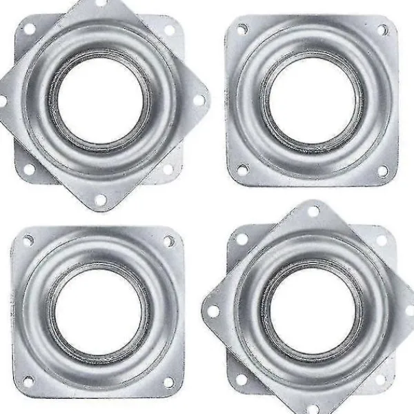 Balkongmöbler>Kraftiga 2-tums fyrkantiga Lazy Susan vridbordslager - 4-pack