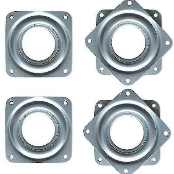 Balkongmöbler>Kraftiga 2-tums fyrkantiga Lazy Susan vridbordslager - 4-pack