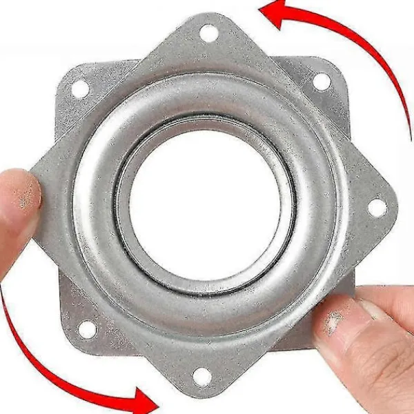 Balkongmöbler>Kraftiga 2-tums fyrkantiga Lazy Susan vridbordslager - 4-pack