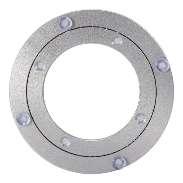 Matbord>Kraftigt runt matbord aluminiumlegering roterande lagerplatta