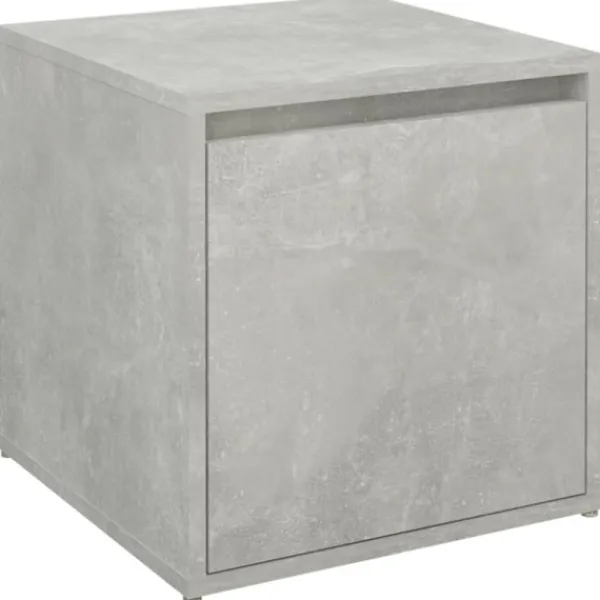 vidaXL Pallar>Låda betonggrå 40,5x40x40 cm konstruerat trä