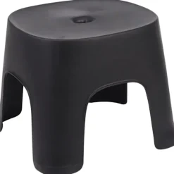 Sittpuffar>Liten bänk halkfri plast soffbord enkel pall vuxen förtjockning barn pall för skor kort pall svart