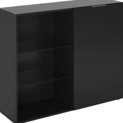 AUCUNE Sideboards>Liten förvaringsenhet - Svart dekor - L99,1 x H81,3 x D31,5 cm - Tillverkad i Tyskland