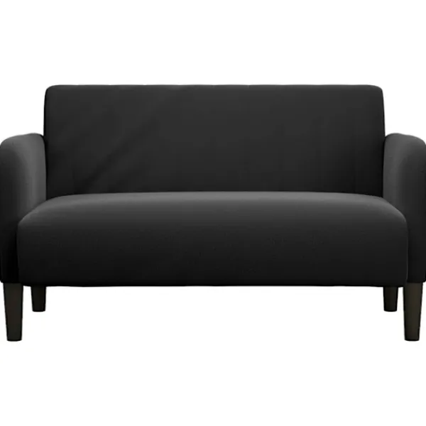 vidaXL Soffor>Loveseat soffa svart 109 cm sammet