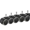 Kontorsmöbler>Lättrullande hjul för IKEA-stolar - 5-pack 10 mm x 22 mm kraftiga