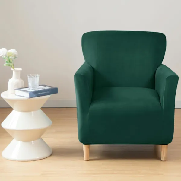 Soffor>Lyxiga Bankettstolsöverdrag: 1 stycke supersoft överdrag för enkelsoffa