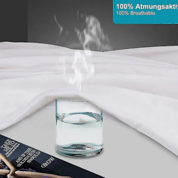 Sängar>Madrasskydd 200x220 Cm Molton 100% Bomull. Andningsbart. Bekvämt