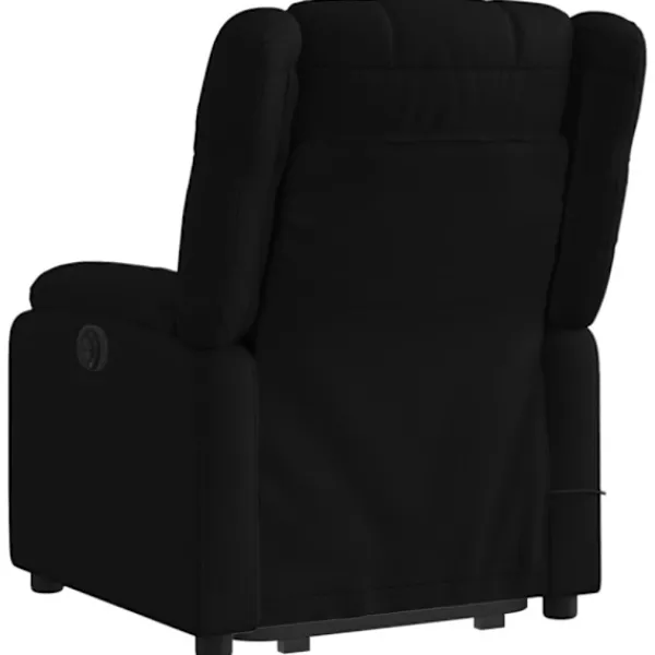 vidaXL Fåtöljer>Massagefåtölj med uppresningshjälp svart tyg