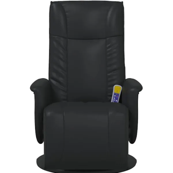 vidaXL Fåtöljer>Massagefåtölj Svart 71 x 90 x 105 cm Konstläder