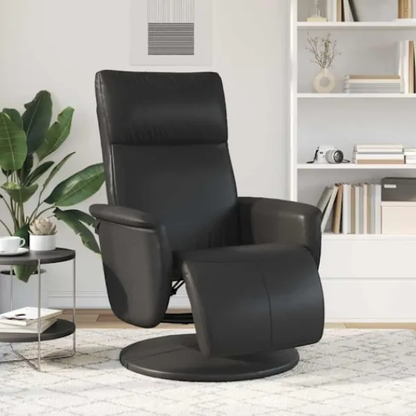 vidaXL Fåtöljer>Massagefåtölj Svart 71 x 90 x 105 cm Konstläder