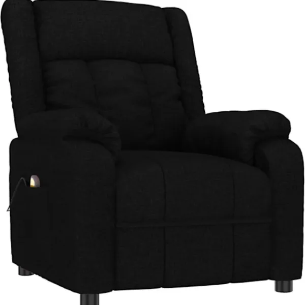 vidaXL Fåtöljer>Massagefåtölj svart tyg