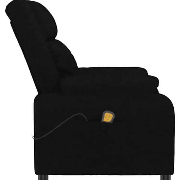 vidaXL Fåtöljer>Massagefåtölj svart tyg