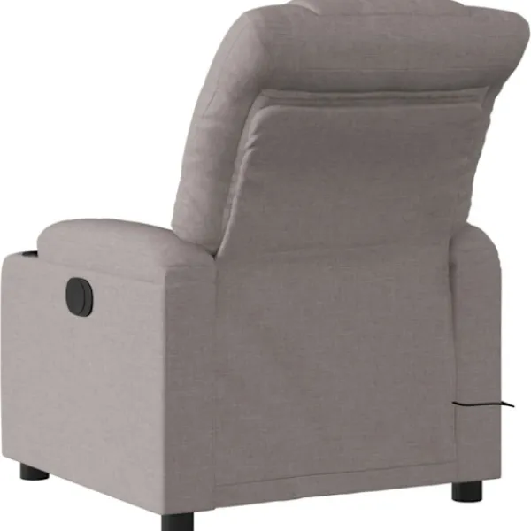 vidaXL Fåtöljer>Massagefåtölj taupe tyg