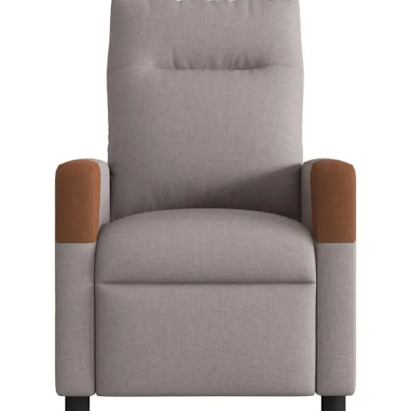 vidaXL Fåtöljer>Massagefåtölj taupe tyg