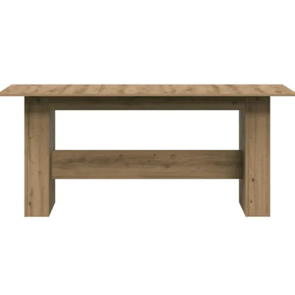 vidaXL Matbord>Matbord artisan ek 180x90x76 cm konstruerat trä